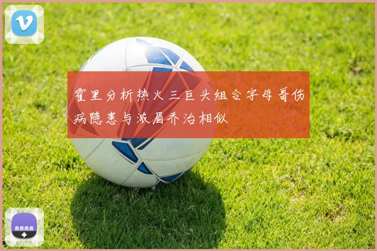霍里分析热火三巨头组合字母哥伤病隐患与浓眉乔治相似